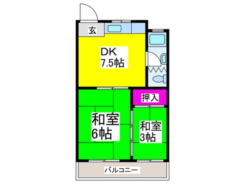 間取図 旭ケ丘マンション