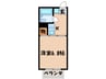 小山ハイツＡ棟 1Kの間取り