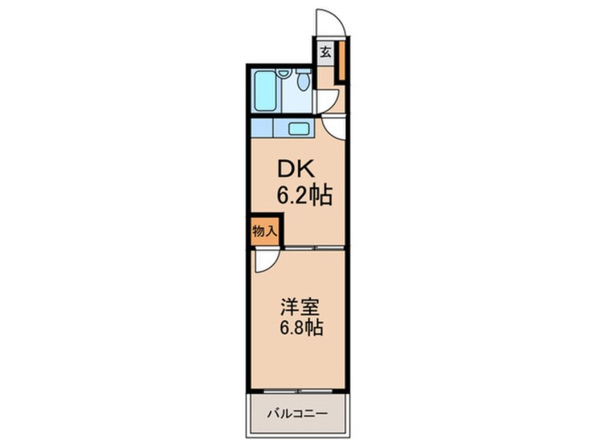 間取図 ライオンズマンション宝塚(104)