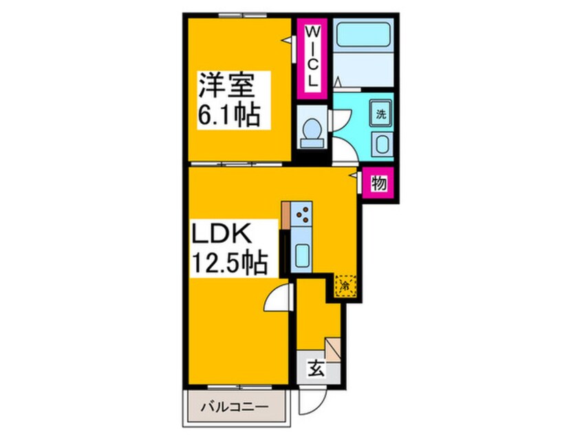 間取図 カルム・フリーデFU
