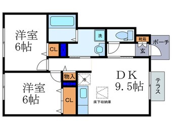 間取図 レイクビュ－