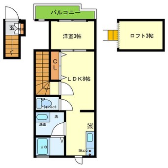 間取図 ｴｽﾊﾟｼｵｶｰｻｳｴｽﾄｳｯﾄﾞ池田城南