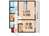 仮）樟葉朝日1丁目新築アパート 1LDKの間取り