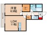 仮）樟葉朝日1丁目新築アパート 1LDKの間取り