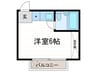 カーサ東一条 1Rの間取り