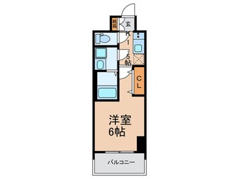 間取図 ﾚｵﾝｺﾝﾌｫｰﾄ難波ｸﾚｱ(1405)