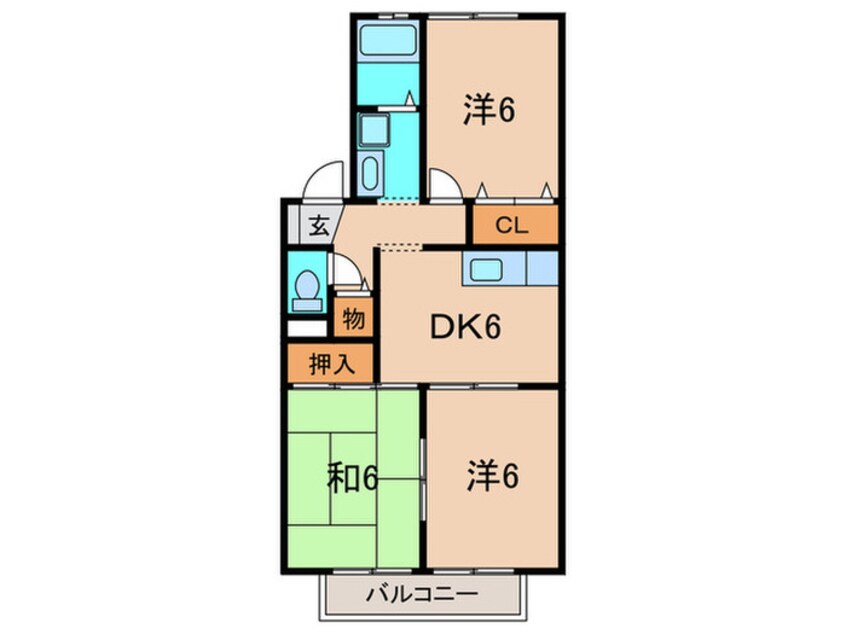 間取図 パ－クヒルズ春日丘
