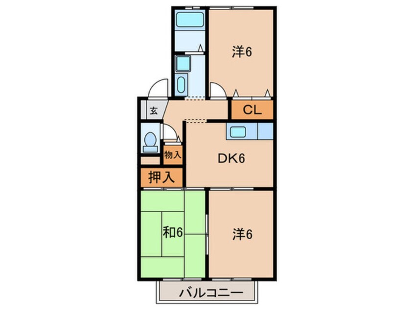 間取図 パ－クヒルズ春日丘