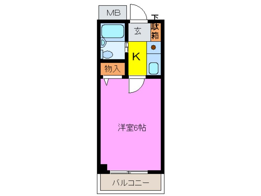 間取図 かんまつ７２８ハイツ