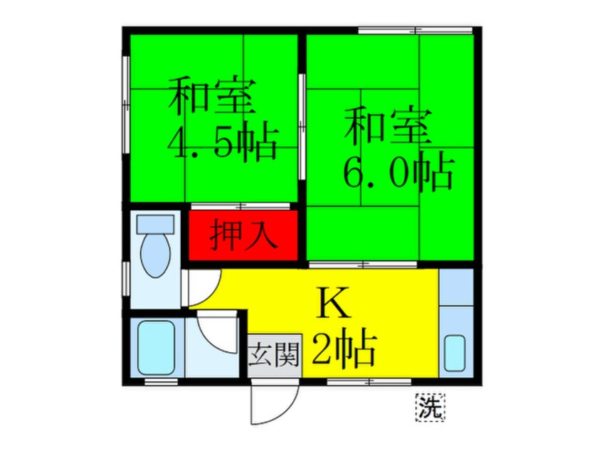 間取図 谷田ハイツ