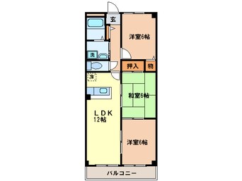 間取図 エスペランサＫ・１