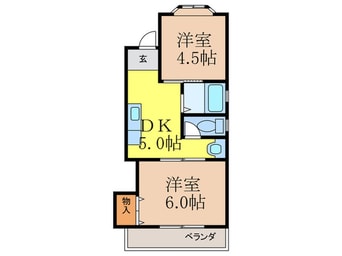 間取図 ハイツ雅Ⅱ