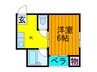 ホワイティ南中振 1Kの間取り