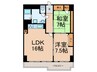 東急ドエル摩耶(305) 2LDKの間取り