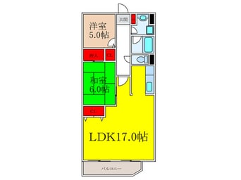 間取図 レスカ－ラ緑地公園