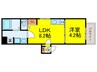 GRANDIR堺石津 1LDKの間取り