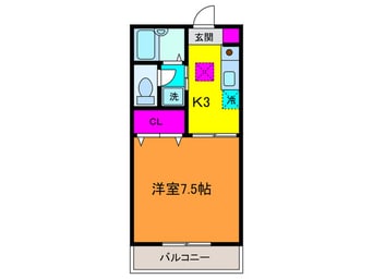 間取図 グリ－ンプラザ市場Ⅱ