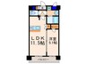 ｸﾘｽﾀﾙｸﾞﾗﾝﾂ京都西大路(304) 1LDKの間取り