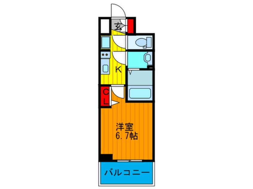 間取図 ﾌﾟﾚｻﾝｽ塚本ｸﾞﾗﾝｹﾞｰﾄ(1004)