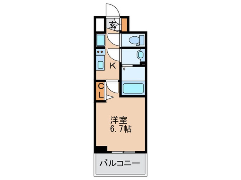 間取図 ﾌﾟﾚｻﾝｽ塚本ｸﾞﾗﾝｹﾞｰﾄ(1004)