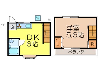 間取図 総持寺駅前ｸﾞﾘ-ﾝﾊｲﾂ2号館