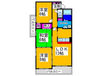 間取図 フローリッシュ蔵前