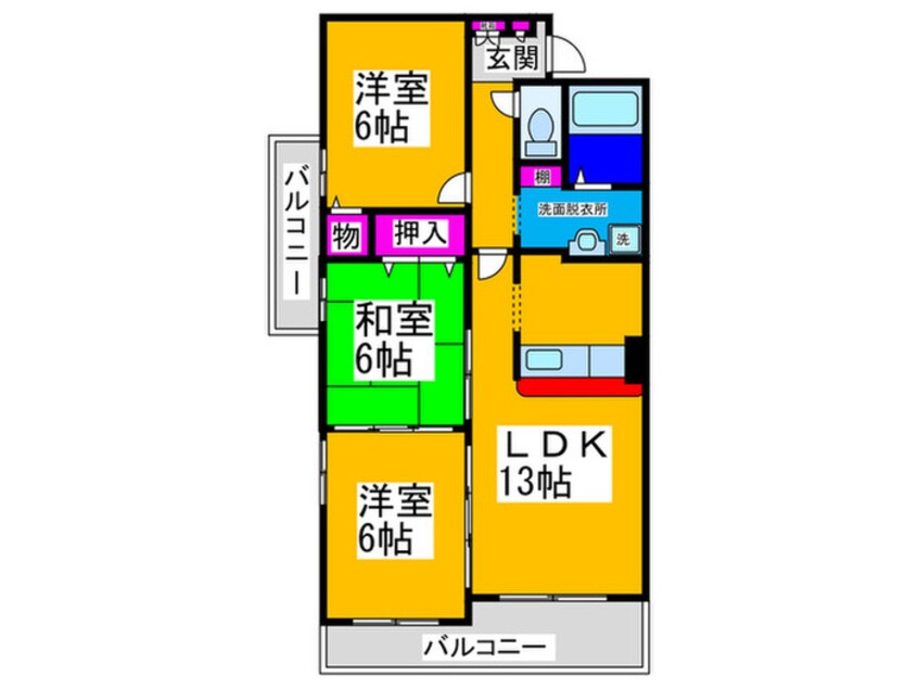 間取図 フローリッシュ蔵前