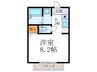 リジョンプレイス洞院 1Kの間取り