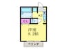 リジョンプレイス洞院 1Kの間取り