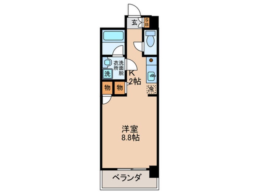 間取図 パ－クハイムうつぼ