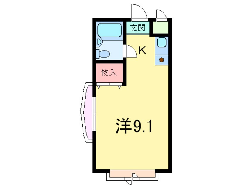 間取図 グリ－ンウインディ住吉