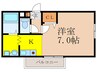 シェリール東淀川 1Kの間取り