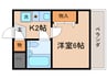 ゆめのこーぽ 1Kの間取り