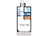 二条ＣＵＢＥ 1Kの間取り