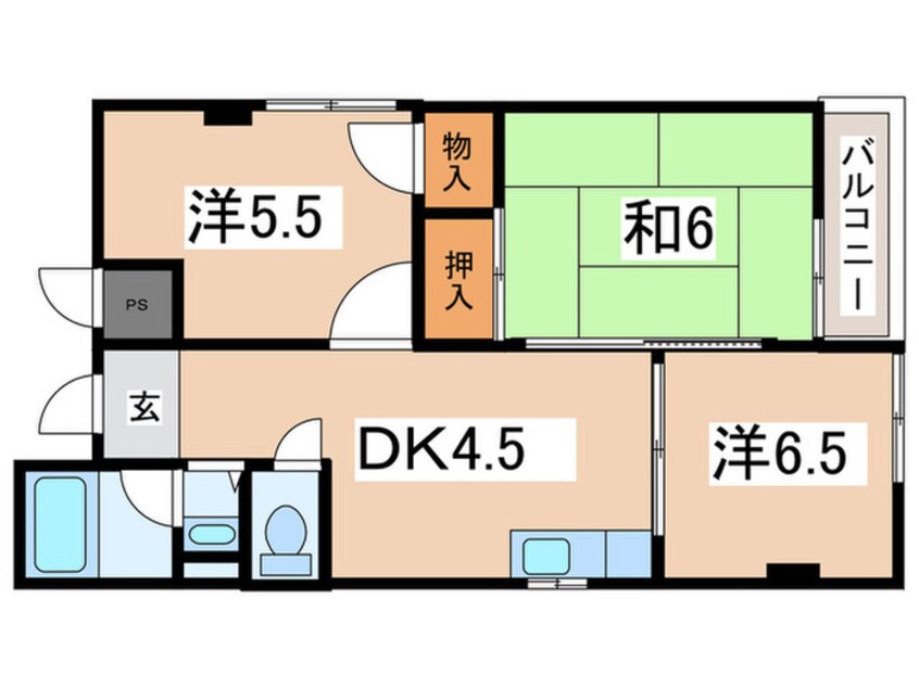 間取図 ロ－ドヒル阪南町