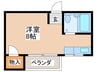 ロア－ル八坂 1Rの間取り