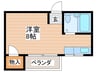 ロア－ル八坂 1Rの間取り