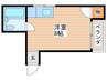 ロア－ル八坂 1Rの間取り