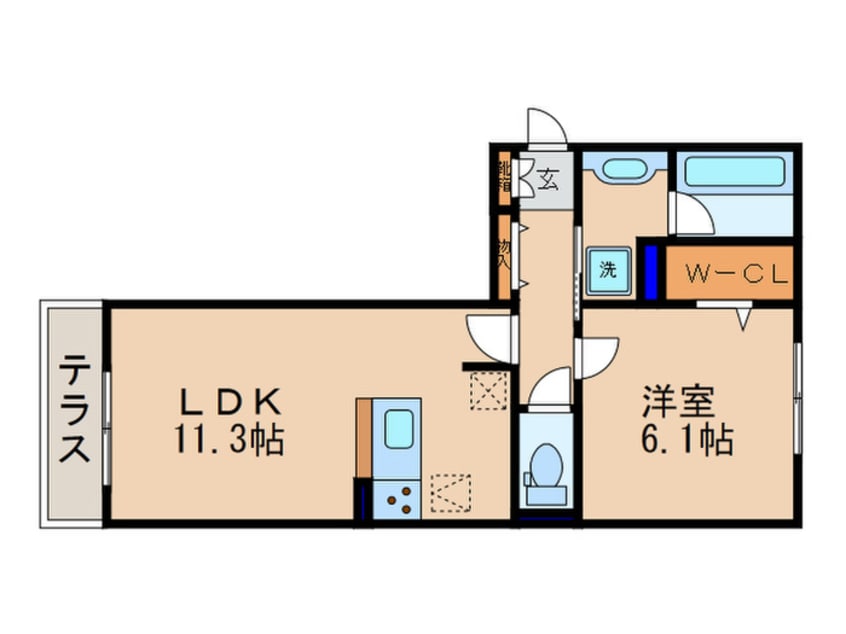 間取図 Ｌｅ ｃｉｅｌ Ⅰ