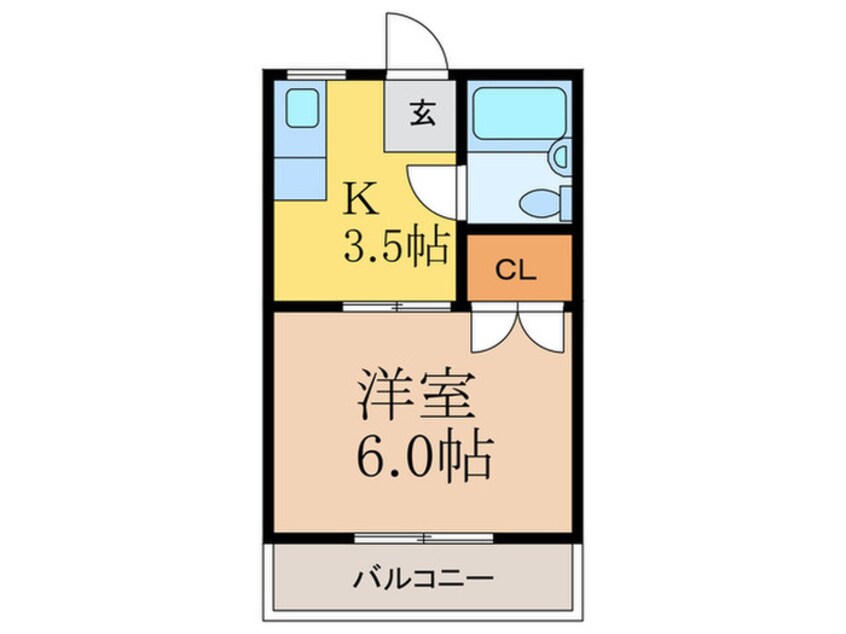 間取図 ハイツ　モリタ