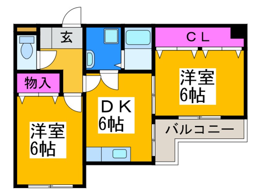 間取図 シャルマン清水