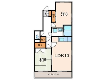 間取図 ロ－ズコ－ト