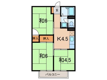 間取図 パークハイツ山手