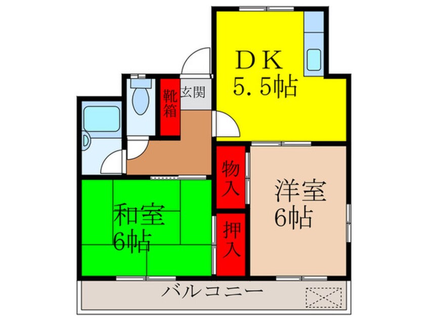 間取図 ラポール池田