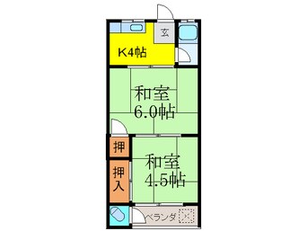 間取図 グリ－ンハイツ