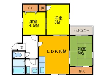 間取図 ﾊｲﾂｻｻﾞﾝﾉｰﾙA