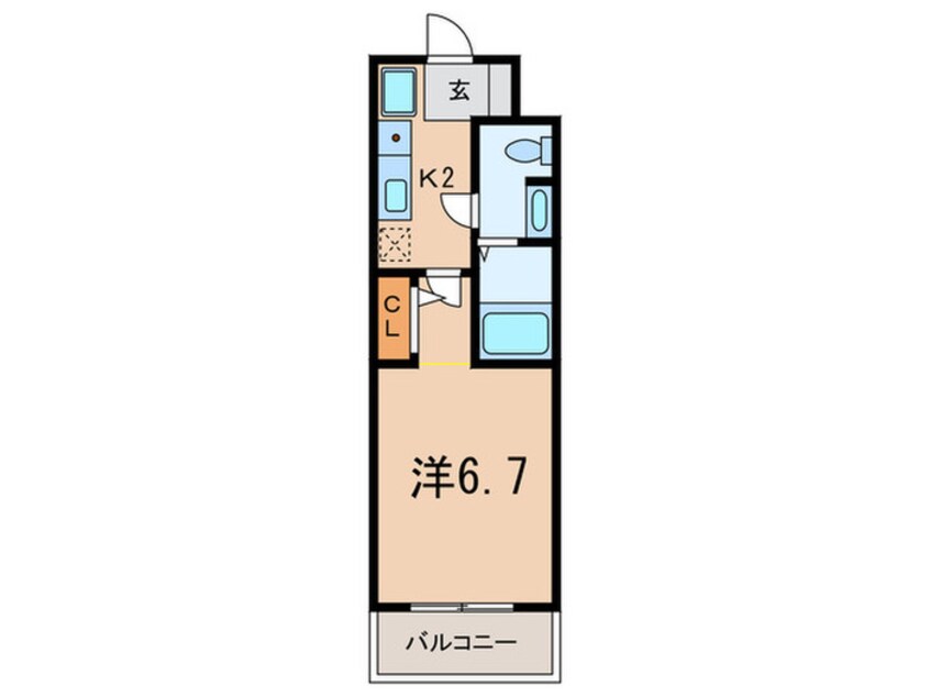 間取図 ﾗｲｼﾞﾝｸﾞｺｰﾄ深江本町ﾌﾗﾜｰﾊﾟｰｸ