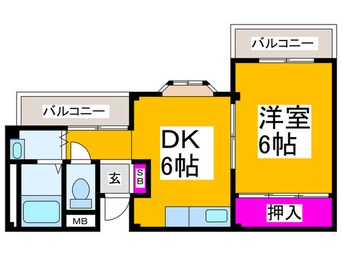 間取図 ツカサロイヤルハイツ千代田