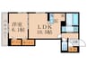 ラヴィベル本堅田 1LDKの間取り