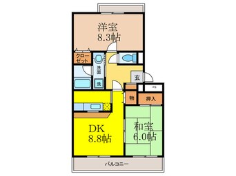 間取図 エスパシオ水尾